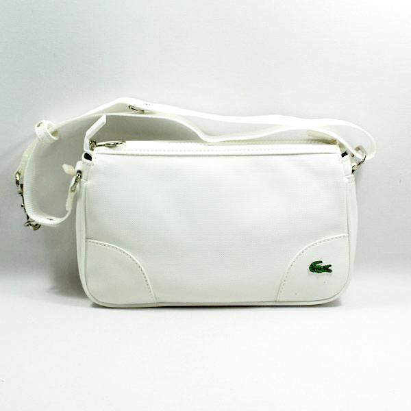 Lacoste Small Baguette Pearl White Shoulder Bag N26015012 Found