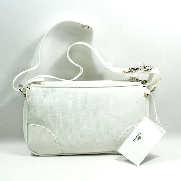 Lacoste Small Baguette Pearl White Shoulder Bag N26015012 Found