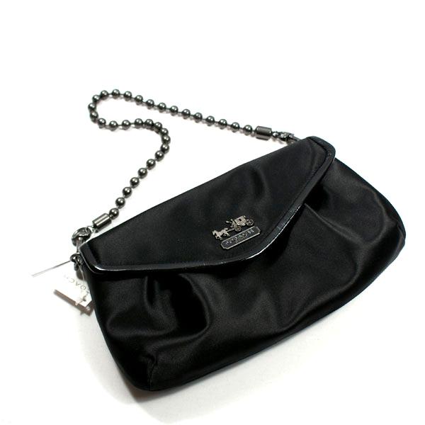 black satin shoulder bag