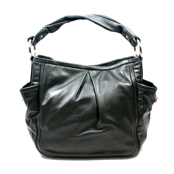 Home Coach Parker Leather Shoulder Bag Black