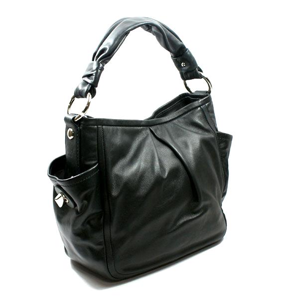 Home Coach Parker Leather Shoulder Bag Black