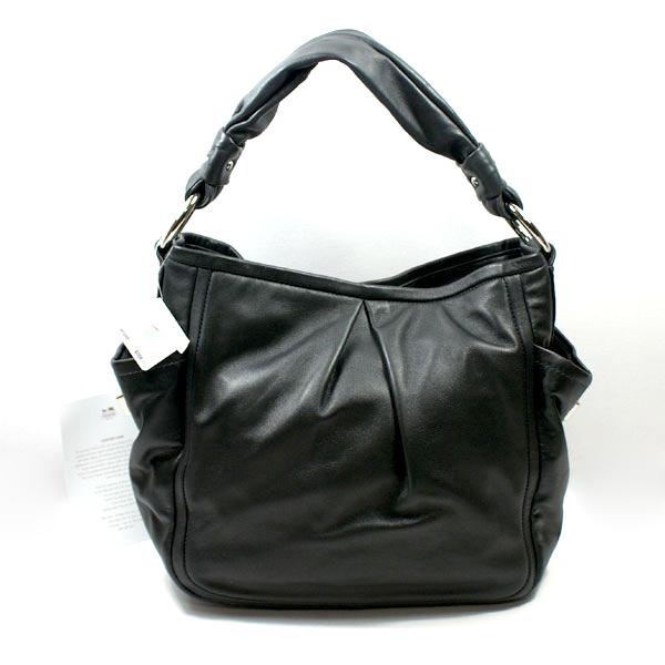 Coach Parker Leather Shoulder Bag Black #13412 | Coach 13412