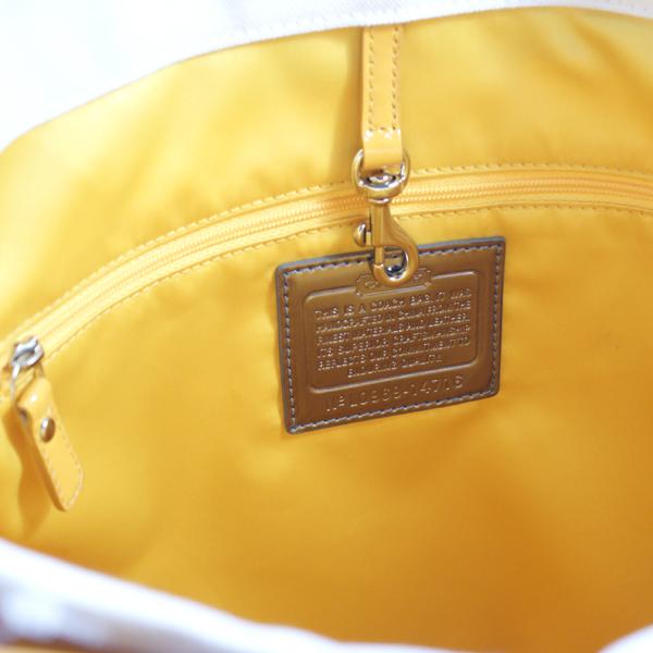 ✨激レア✨COACH POPPY LEMON トートバッグ A4 キャンバス ✨激レア✨COACH POPPY LEMON トートバッグ A4 キャンバス