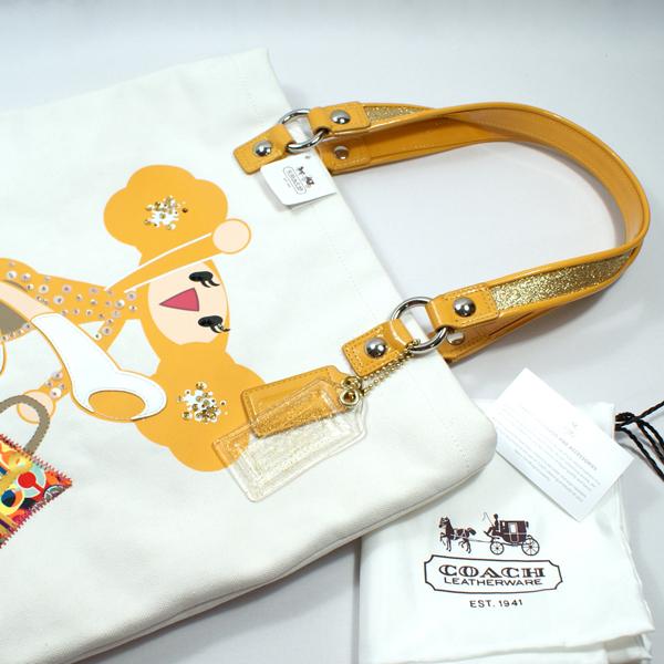 ✨激レア✨COACH POPPY LEMON トートバッグ A4 キャンバス ✨激レア✨COACH POPPY LEMON トートバッグ A4 キャンバス