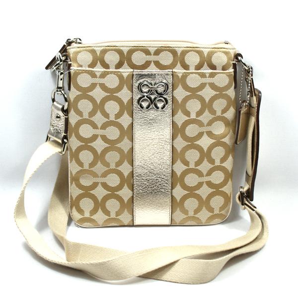 Coach Julia Opt Art Swingpack Bag Gold #43798 | Coach 43798