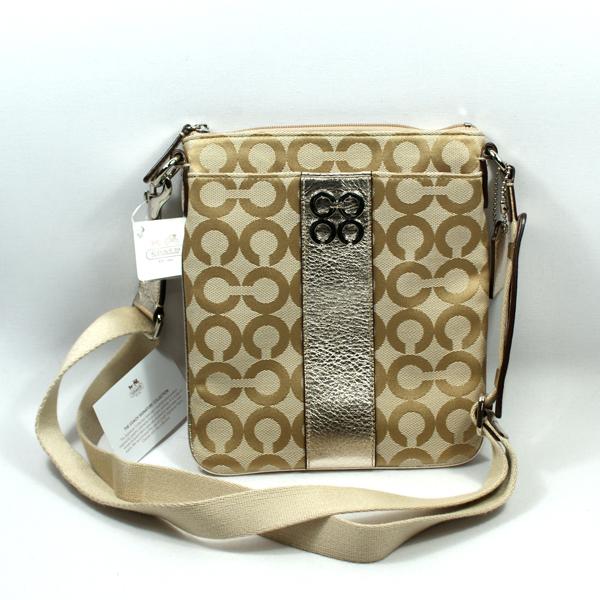 バッグ COACH Coach Julia Opt Art Swingpack Bag Gold #43798 | Coach 43798