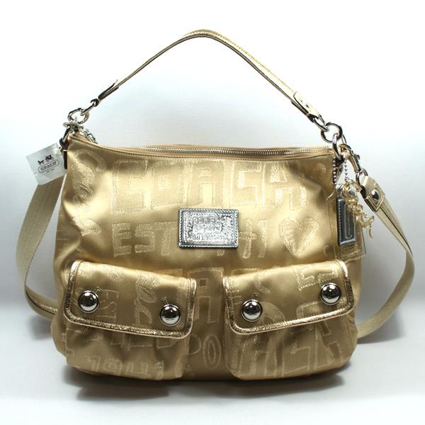 coach poppy gold bag