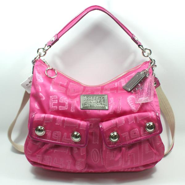 Coach Poppy Storypatch Pop Swing Bag/ Shoulder Bag Pink #15304