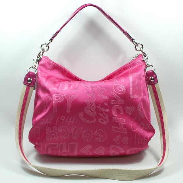 Coach Poppy Storypatch Pop Swing Bag/ Shoulder Bag Pink #15304