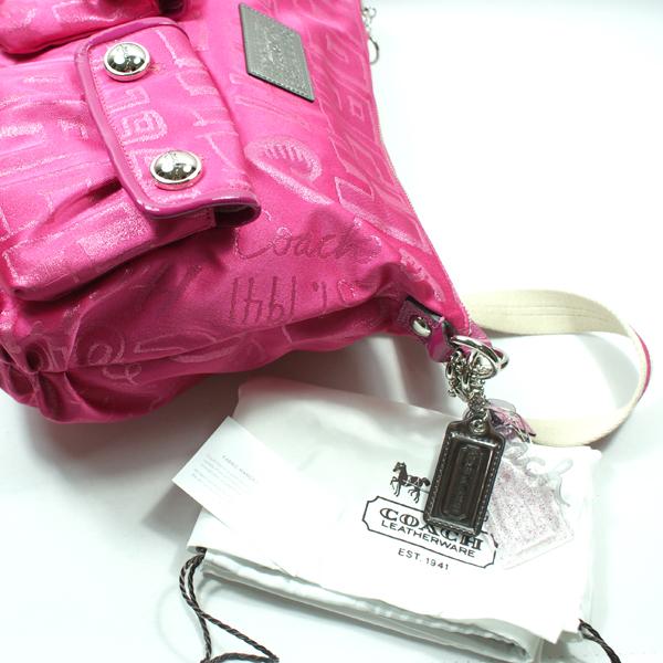 Coach Poppy Storypatch Pop Swing Bag/ Shoulder Bag Pink #15304