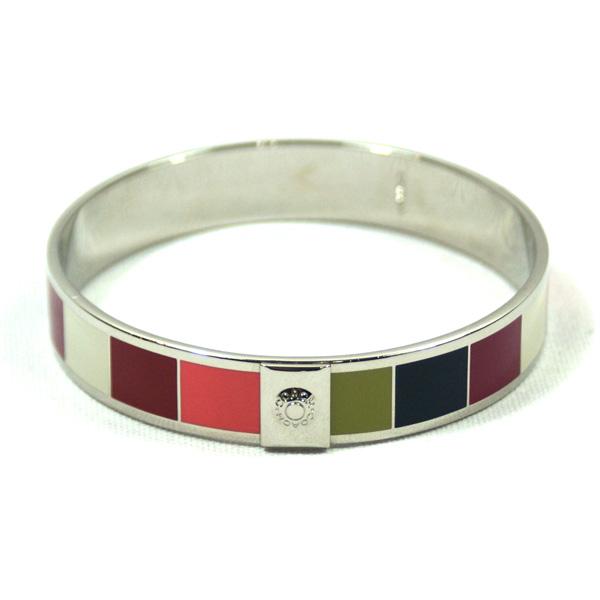 Coach Legacy Multi Stripe Silver Bangle/ Bracelet 94060 Coach 94060