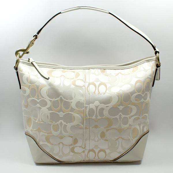 Coach Optic Signature Sarah Shoulder Tote Bag White #15667 | Coach