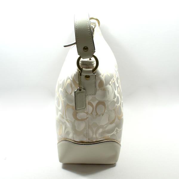 Coach Optic Signature Sarah Shoulder Tote Bag White #15667 | Coach