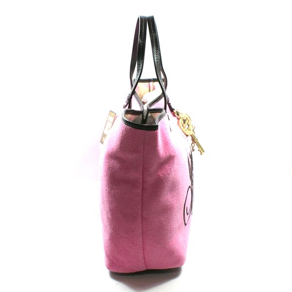 Juicy Couture Sweet Pea Pink Terry Large Tote #YHRU1999 | Juicy