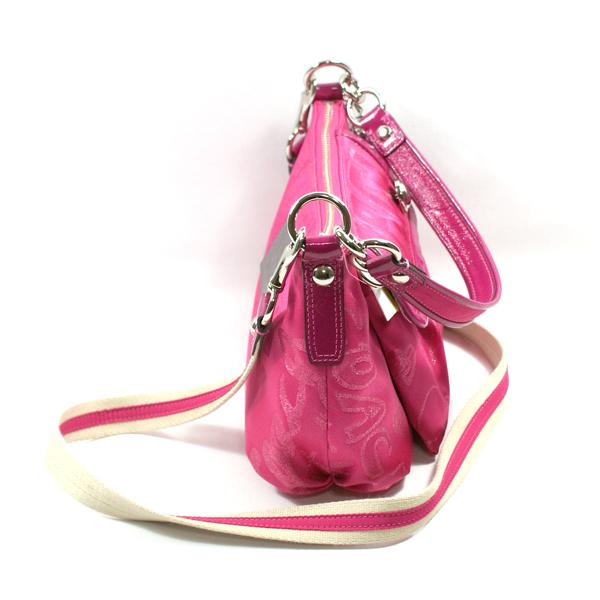 Coach Poppy Storypatch Groovy Shoulder/Swing Bag Pink #15302