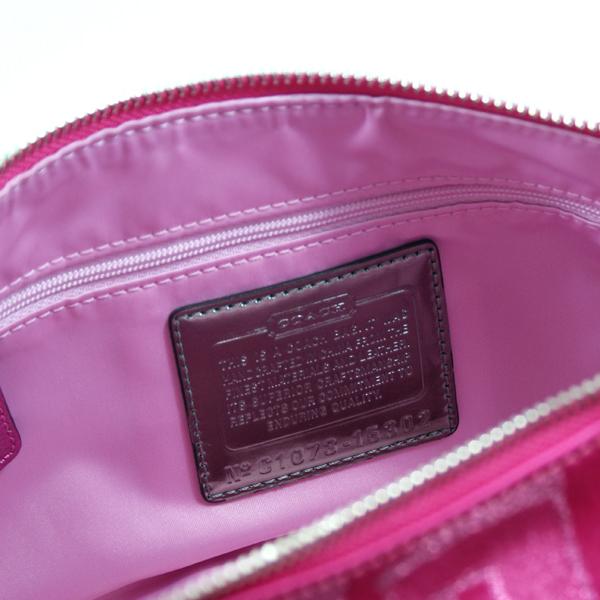 Coach Poppy Storypatch Groovy Shoulder/Swing Bag Pink #15302
