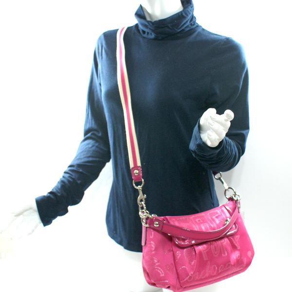 Coach Poppy Storypatch Groovy Shoulder/Swing Bag Pink #15302