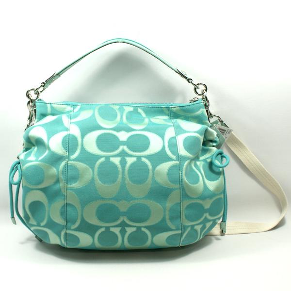 Coach Poppy Signature Sateen Lurex Jazzy Convertible