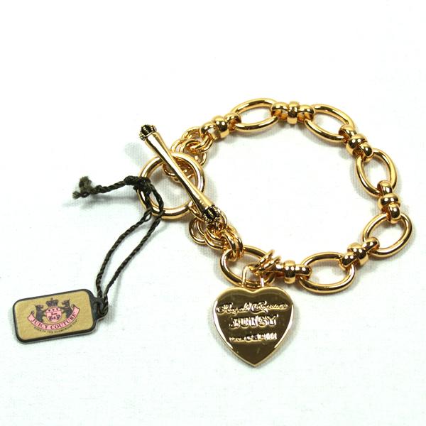 Juicy Couture Heart Charm Gold Bracelet YJRU0904 Juicy Couture YJRU0904