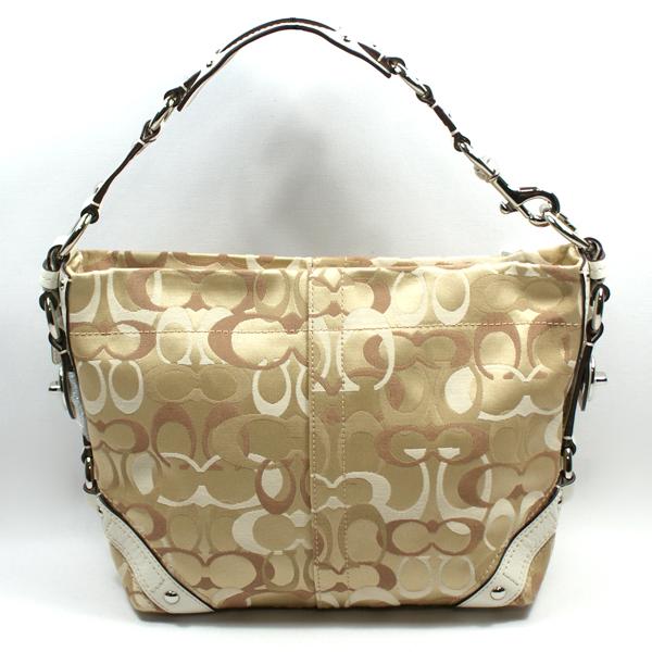Coach Optic Signature Carly Shoulder Bag Khaki #13980 | Coach 13980