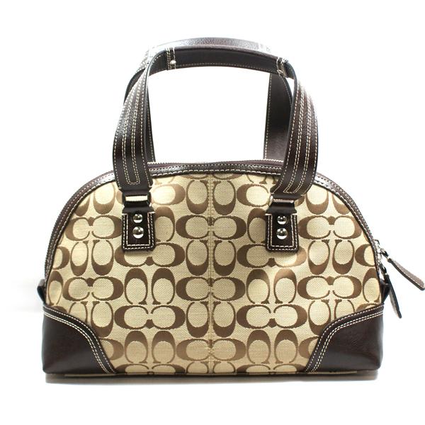 バッグ Coach Hamptons Satchel Handbag Purse Coach Hampton Signature Zip Satchel Bag #13977 | Coach 13977