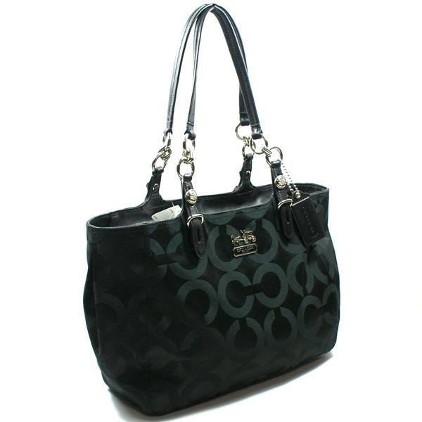 Coach Mia Opaque Sateen Black Tote bag #15758 | Coach 15758