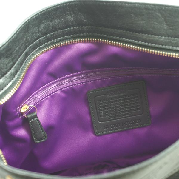 バッグ COACH Coach Zoe Leather Stud Convertible Hobo Bag Black #15237 | Coach 15237