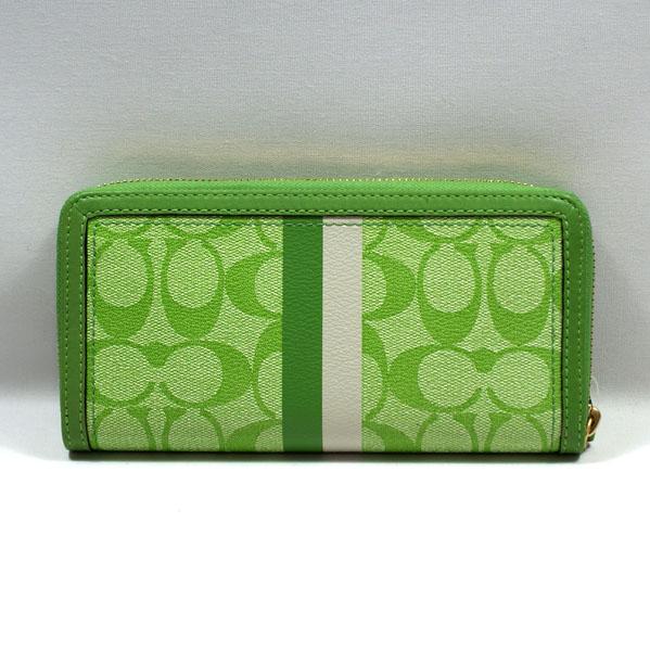 green coach wallets