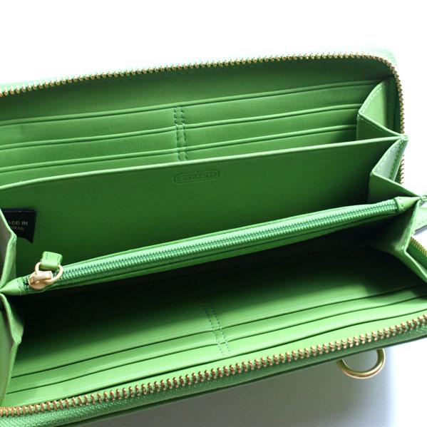 coach wallets green