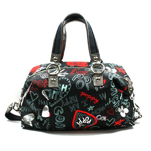 Coach Poppy Graffiti Lurex Satchel Bag 16200 Coach 16200