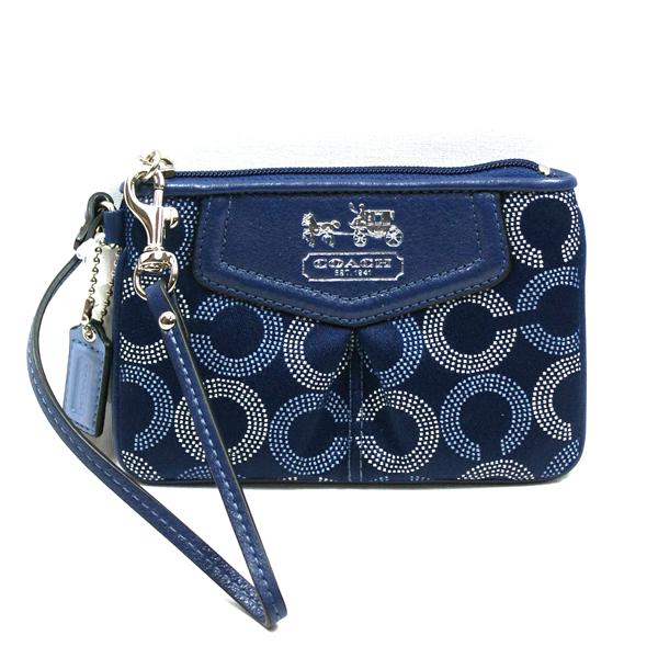 coach wristlets blue