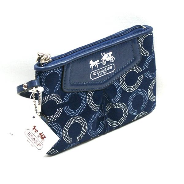 coach wristlets blue