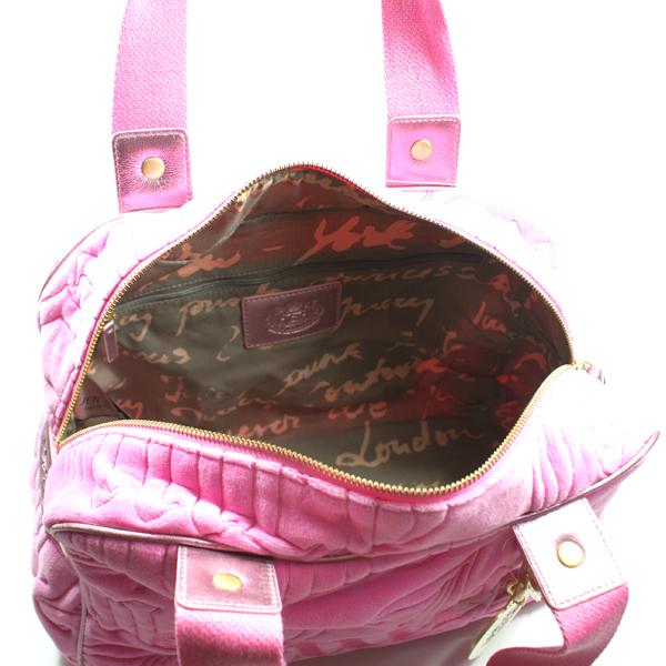 Juicy Couture HotHot Pink Daydreamer Velvet Satchel Bag
