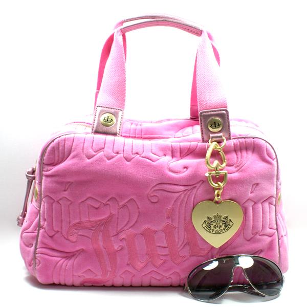 Juicy Couture HotHot Pink Daydreamer Velvet Satchel Bag YHRU0615