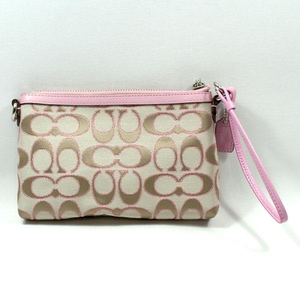 coach wristlets pink