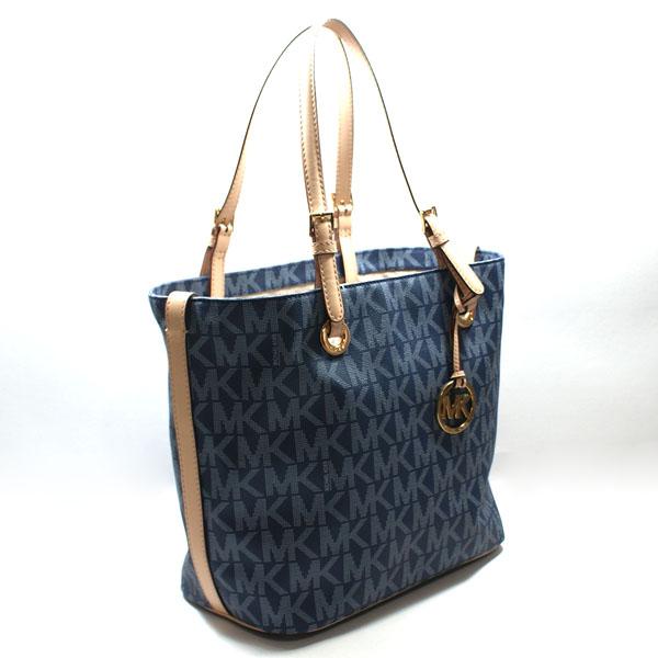 michael kors monogram handbag blue