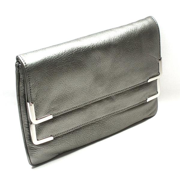 gunmetal clutch bag