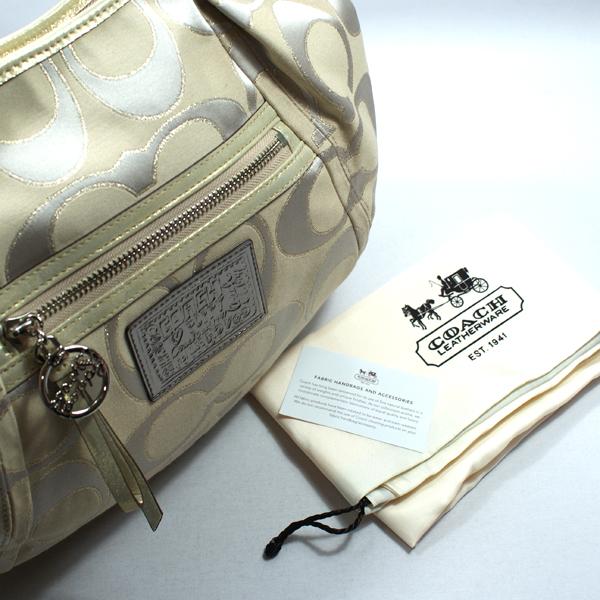 ディズニープリンセスのベビーグッズも大集合 Lurex Satchel Signature Poppy Coach Hobo Coach | #16376 Bag バッグ