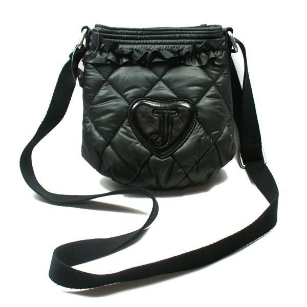 Juicy Couture Black Nylon Quilt Swing Bag/ Crossbody Bag YSRUS092
