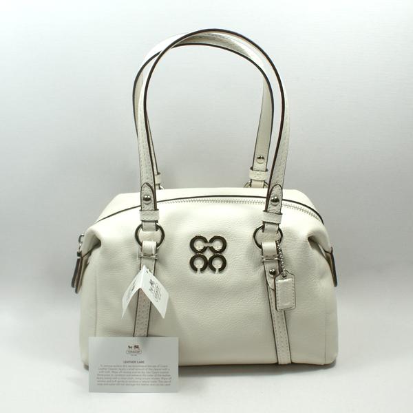 small white hand bag