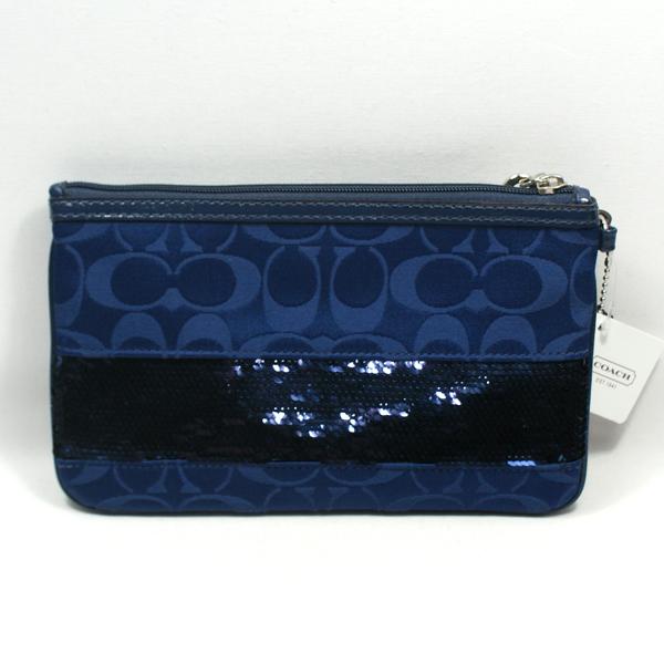coach wristlets blue