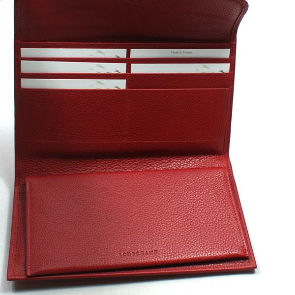 longchamp veau foulonne checkbook wallet