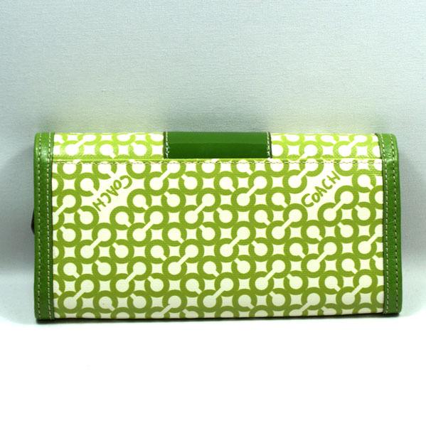 coach wallets green
