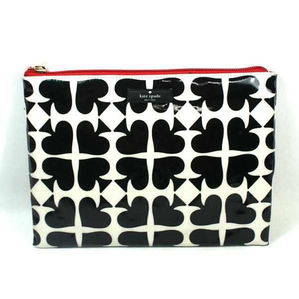 Kate Spade Ace Of Spades Large Pouch/ Cosmetic Bag WLRU1195 Kate