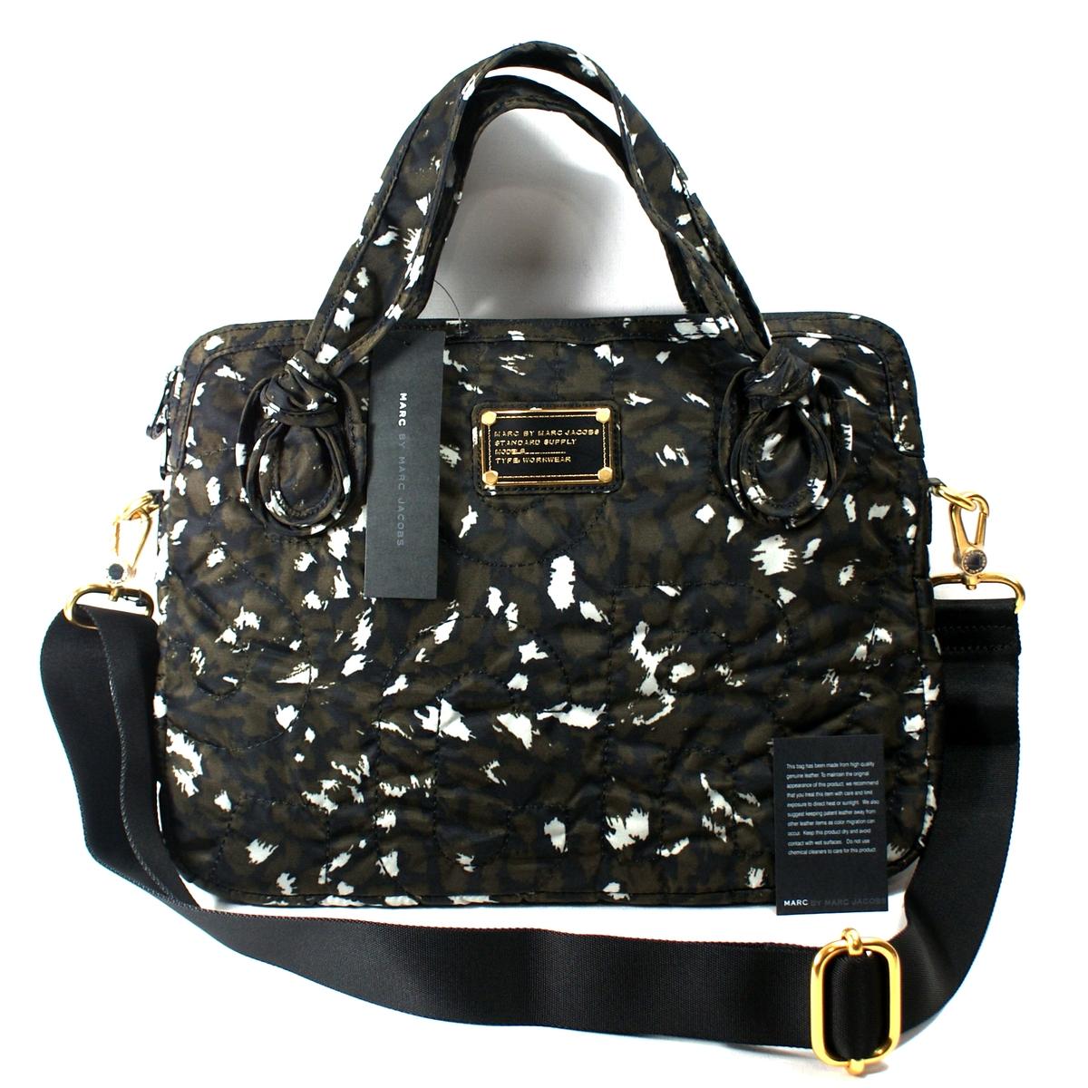 Marc By Marc Jacobs Pretty Black Multi Nylon 13 Inch Laptop Bag