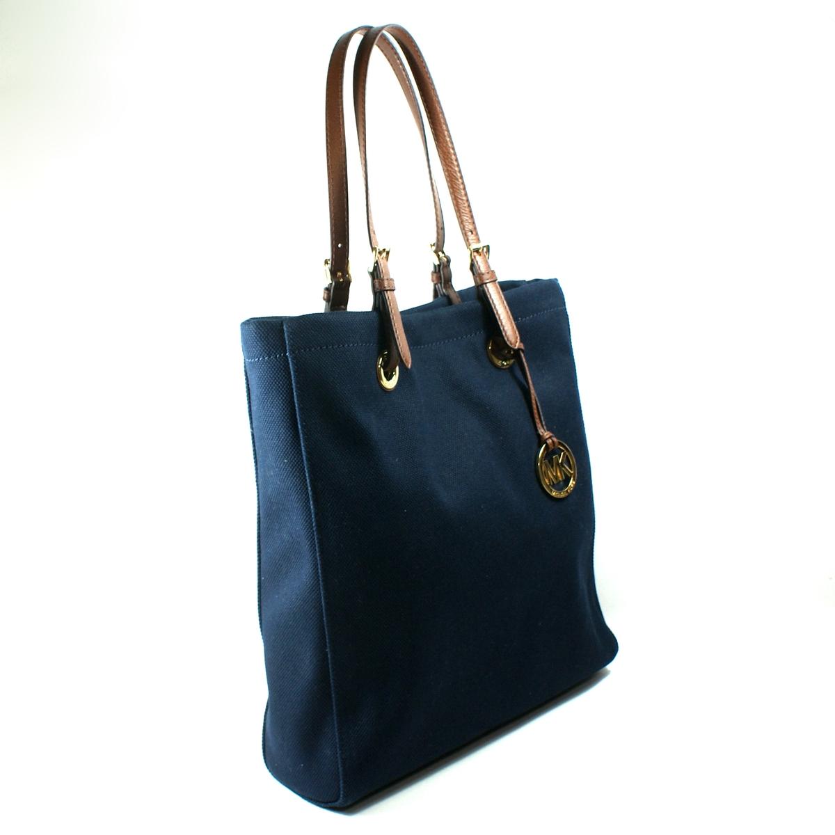 Michael Kors Navy Canvas Tote Bag #38S1CTTT3B | Michael Kors 38S1CTTT3B