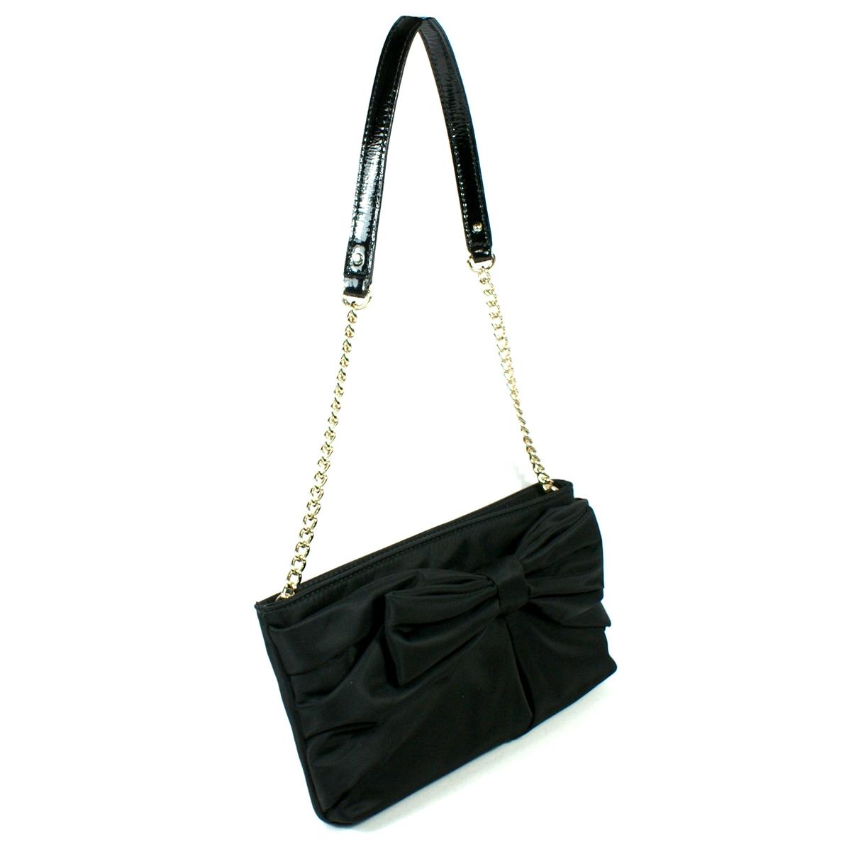 Kate Spade E.B. Black Nylon July Evening bag/ Shoulder Bag #PXRU1754 | Kate Spade PXRU1754