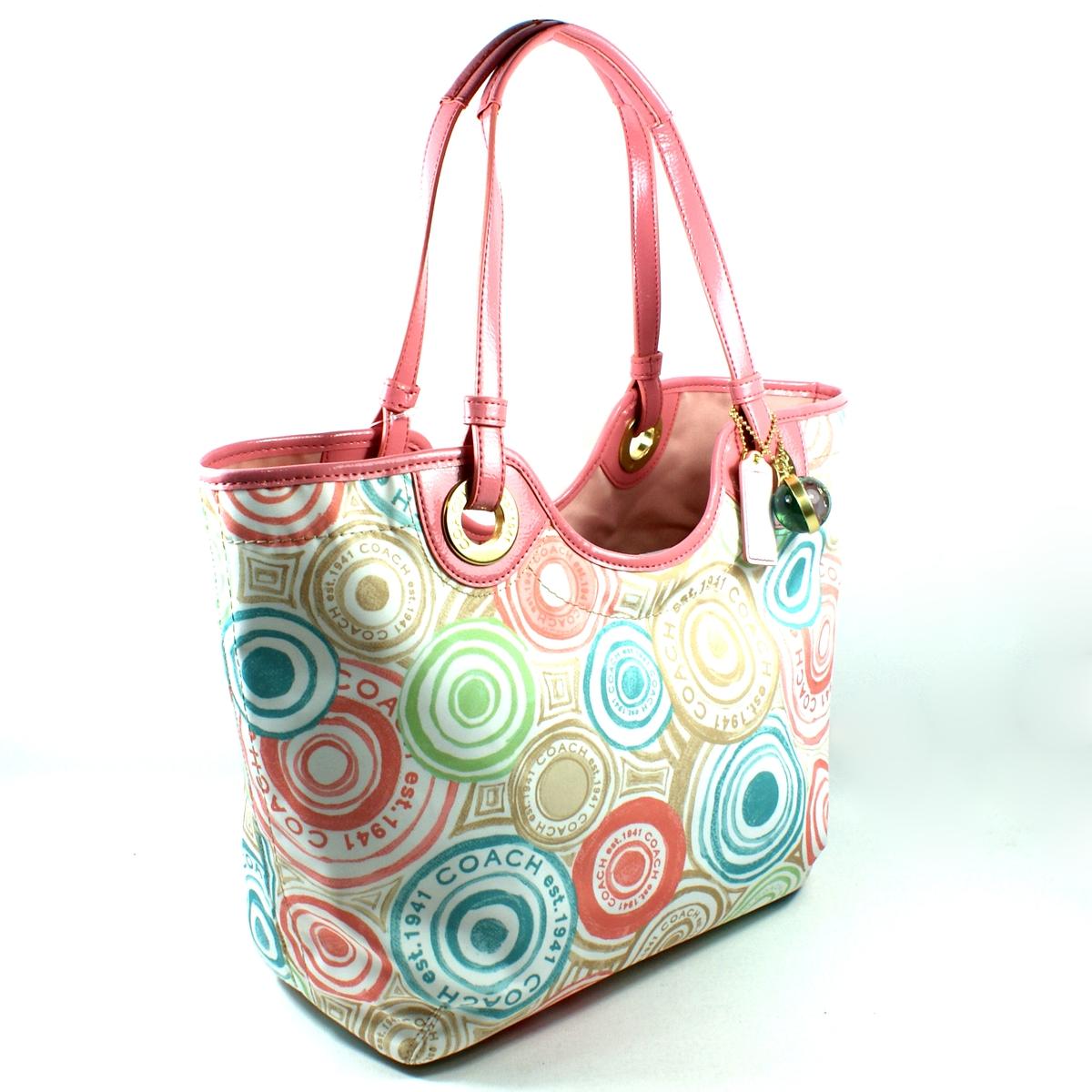 Coach Beach Nylon Print tote 19184 Coach 19184