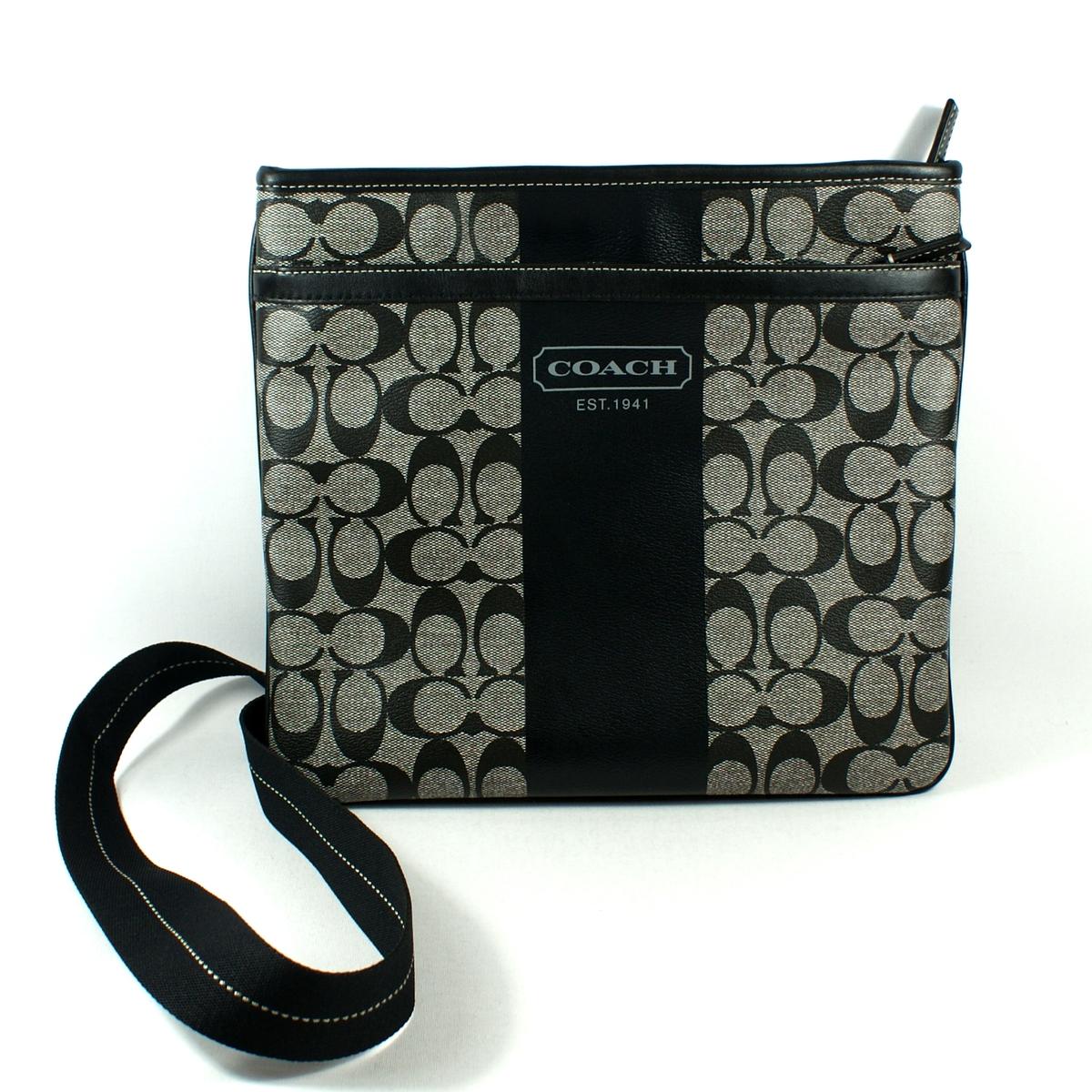 Coach Heritage Signature Zip Top Crossbody/ Swing Bag 70591 Coach 70591