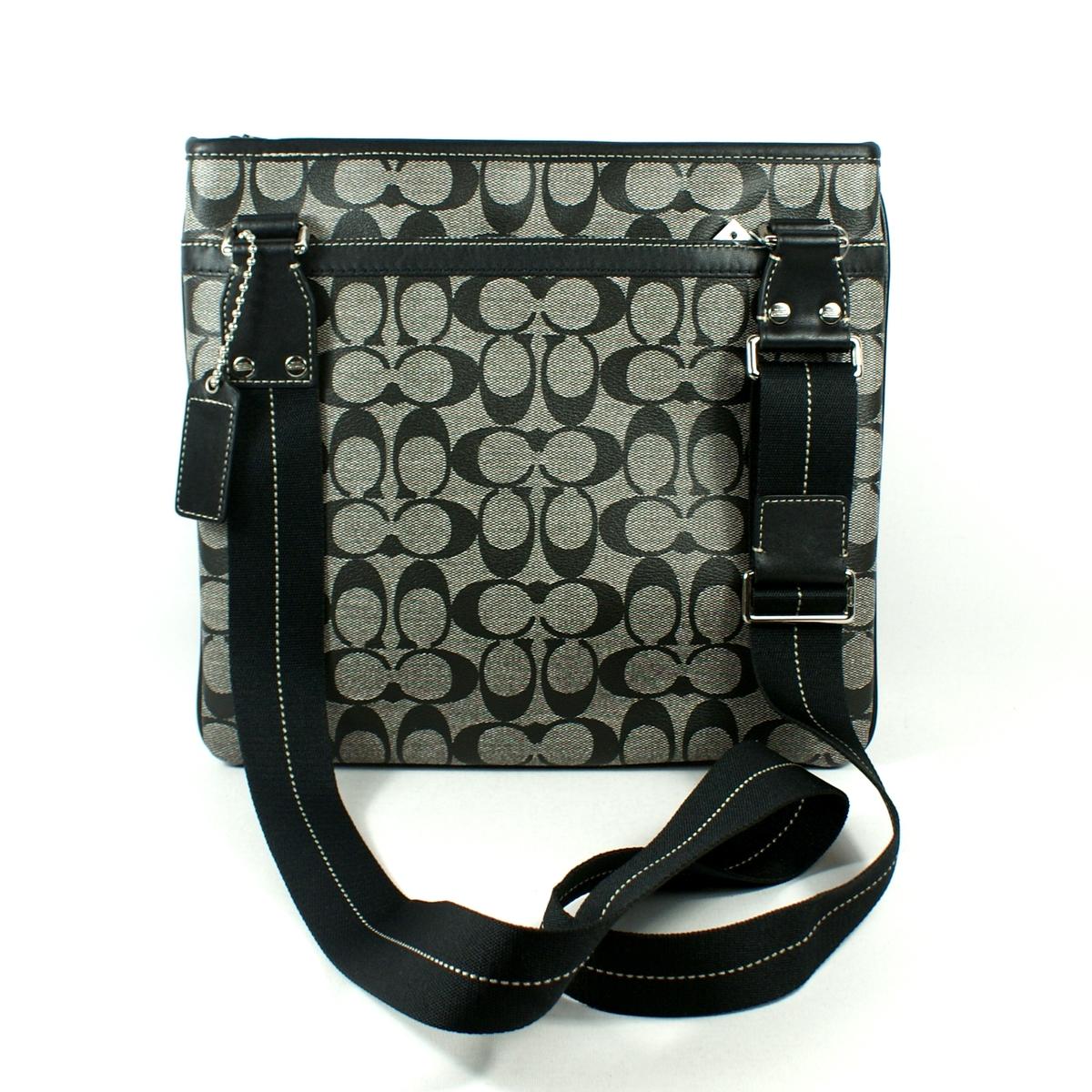 COACH バッグ Coach Heritage Signature Zip Top Crossbody/ Swing Bag #70591